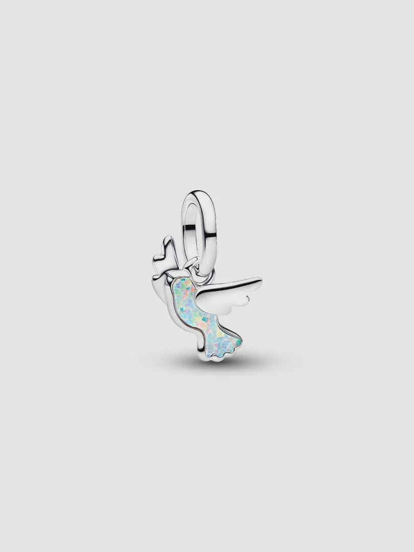 PANDORA White Dove Mini Dangle Charm 794566C01