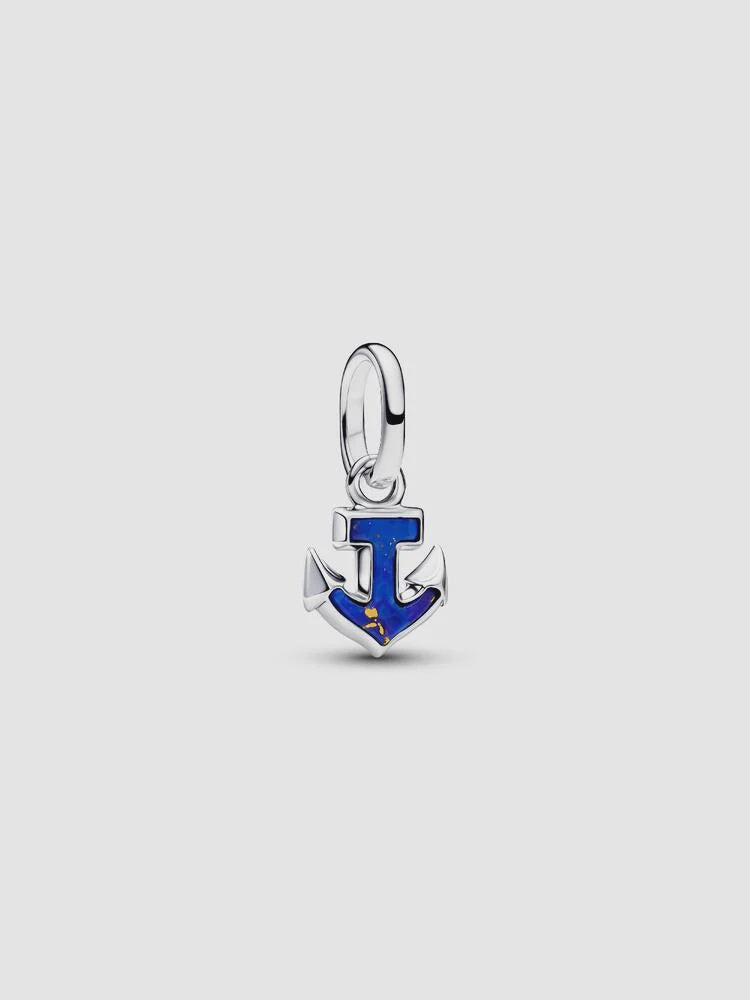 PANDORA Blue Anchor Mini Dangle Charm 794610C01