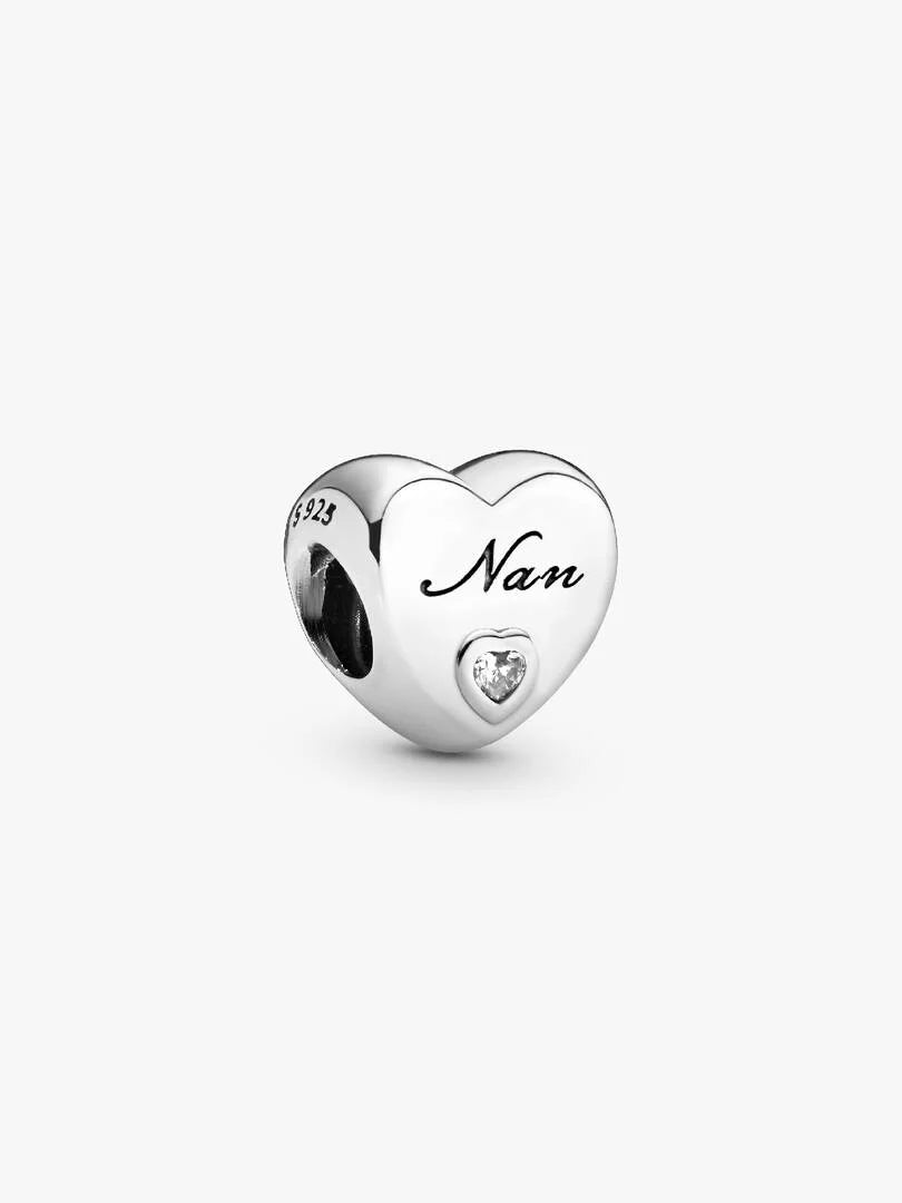 PANDORA Polished Nan Heart Charm 797031CZ