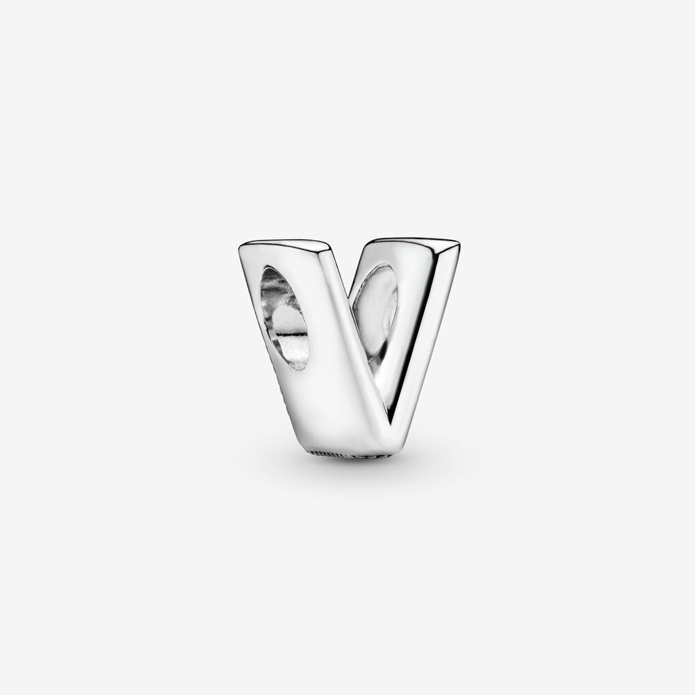 PANDORA Letter V Alphabet Charm 797476