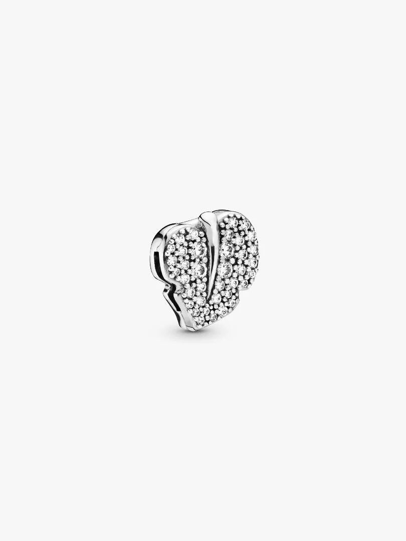 PANDORA Sparkling Leaf Clip Charm 798293CZ