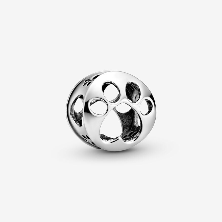 PANDORA Openwork Paw Print Charm