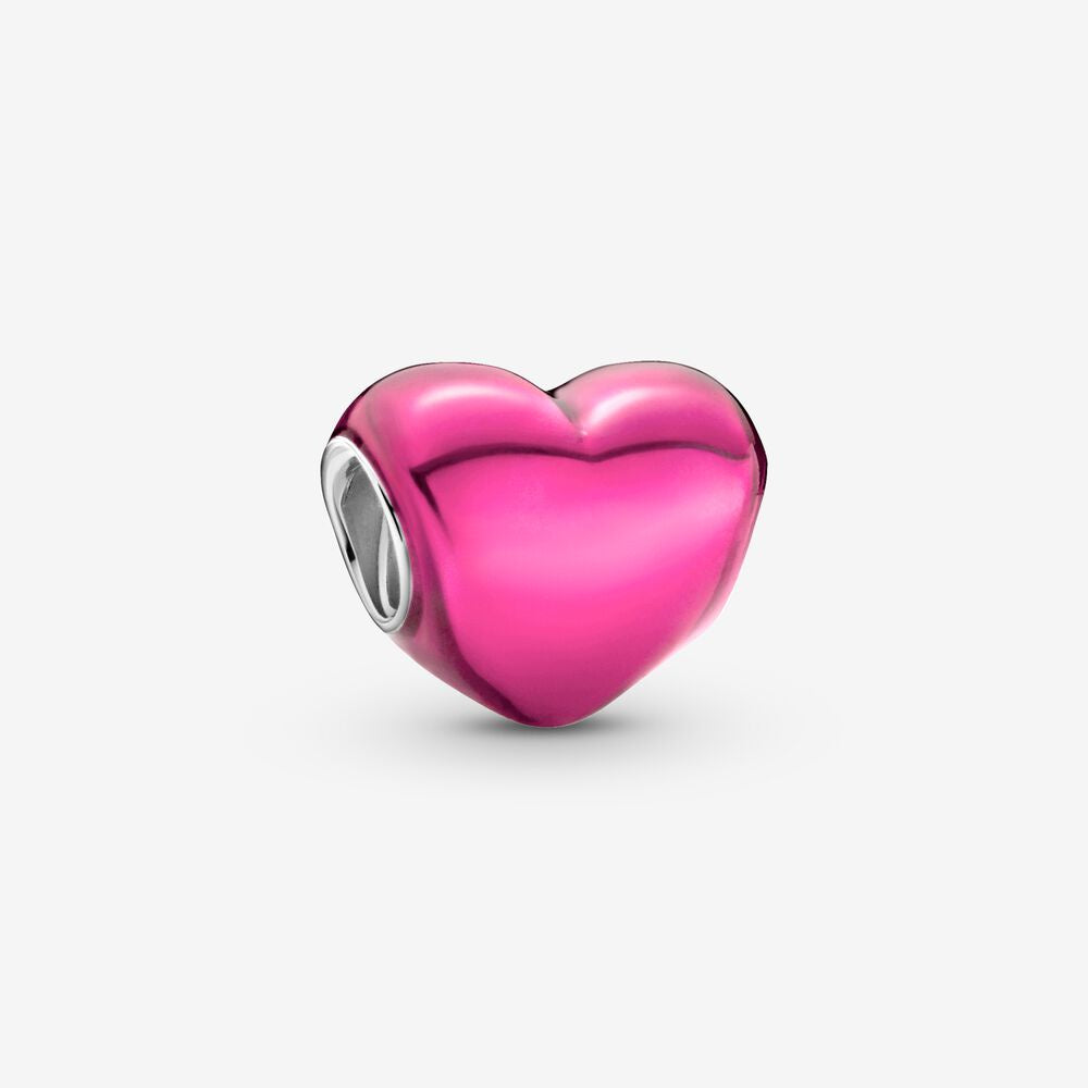 PANDORA Metallic Pink Heart Charm 799291C03