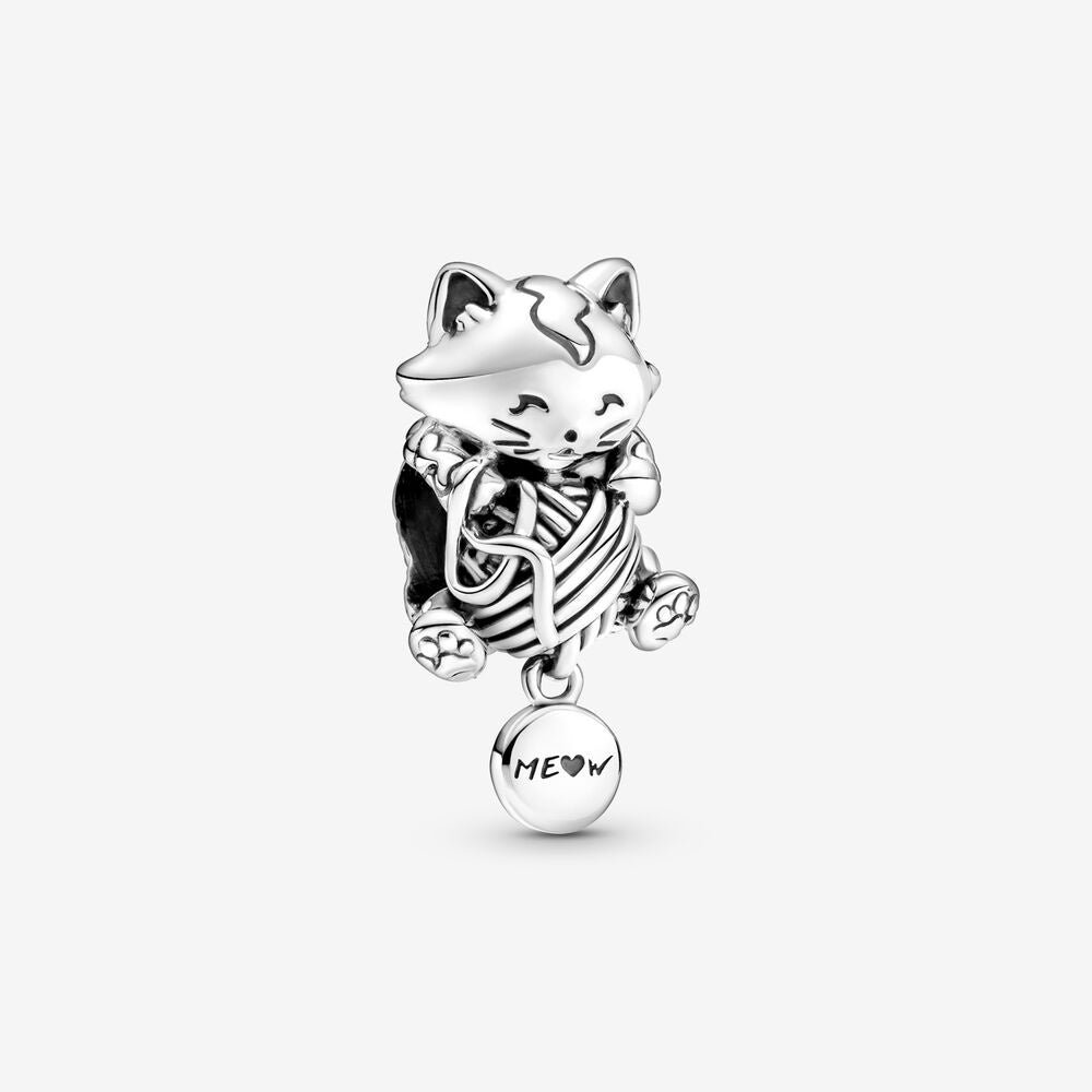 PANDORA Kitten and Yarn Ball Charm 799535C00