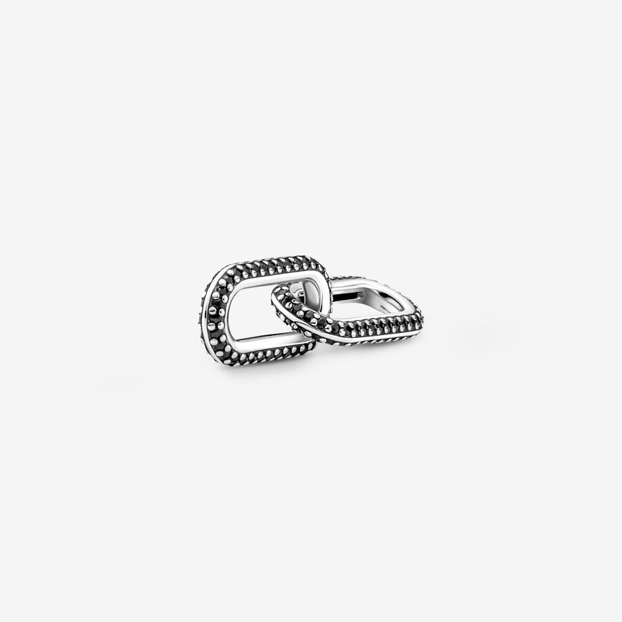 PANDORA ME Styling Pavé Double Link Black 799660C03