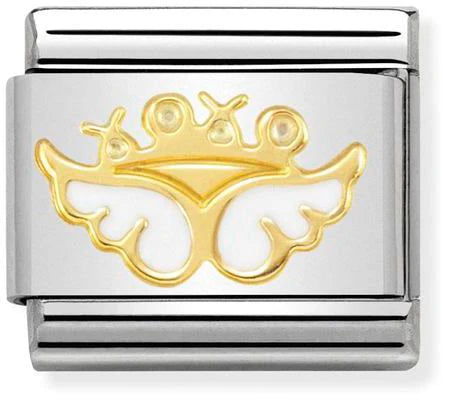 NOMINATION Charm SYMBOLS Enamel Gold 750 ANGEL OF AFFECTION