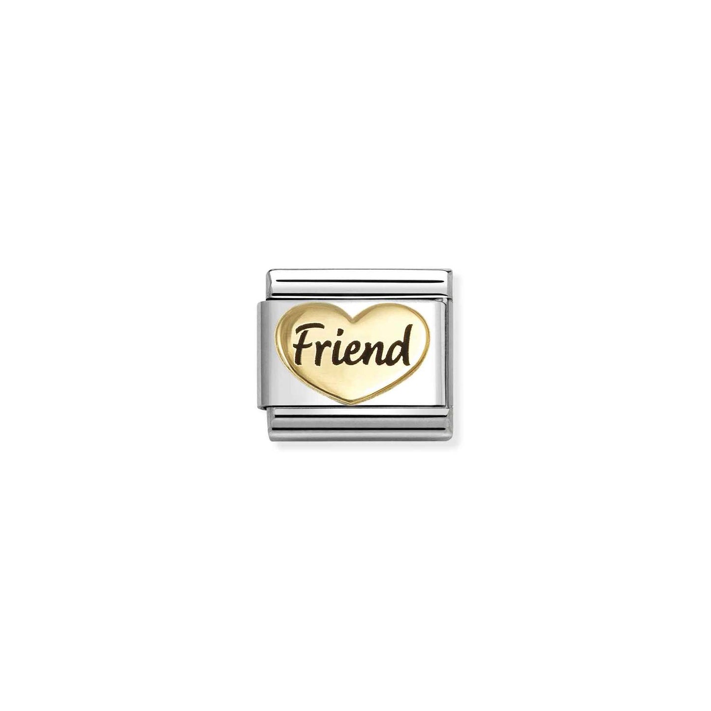 NOMINATION Gold Heart Friend Charm 030285-84