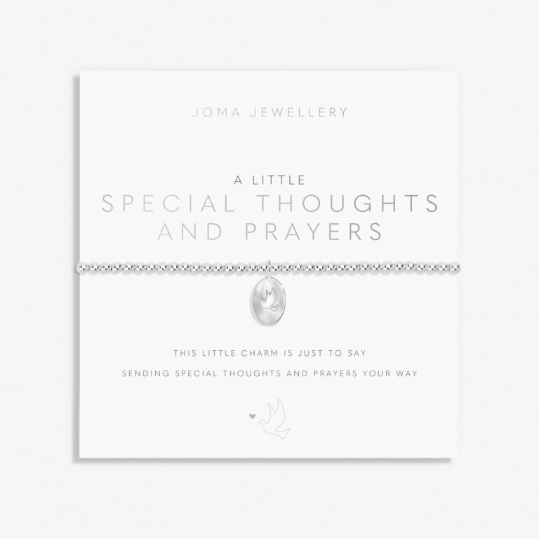 Joma A Little 'Special Thoughts And Prayers' Bracelet In Silver Plating 8144