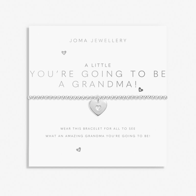 Joma A Little 'You're Going To Be A Grandma!' Bracelet In Silver Plating 8167
