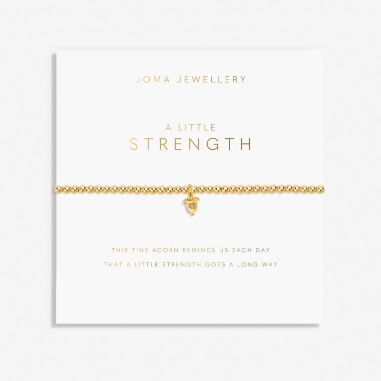 Joma A Little 'Strength' Bracelet In Gold Plating 8215