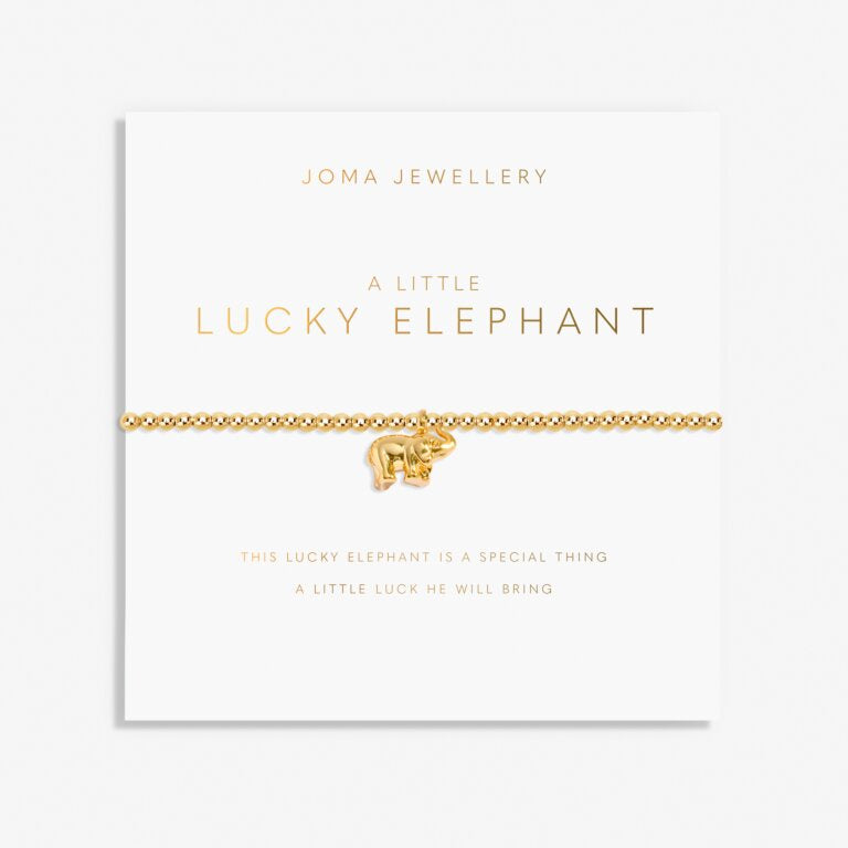 Joma A Little 'Lucky Elephant' Bracelet In Gold Plating 8219