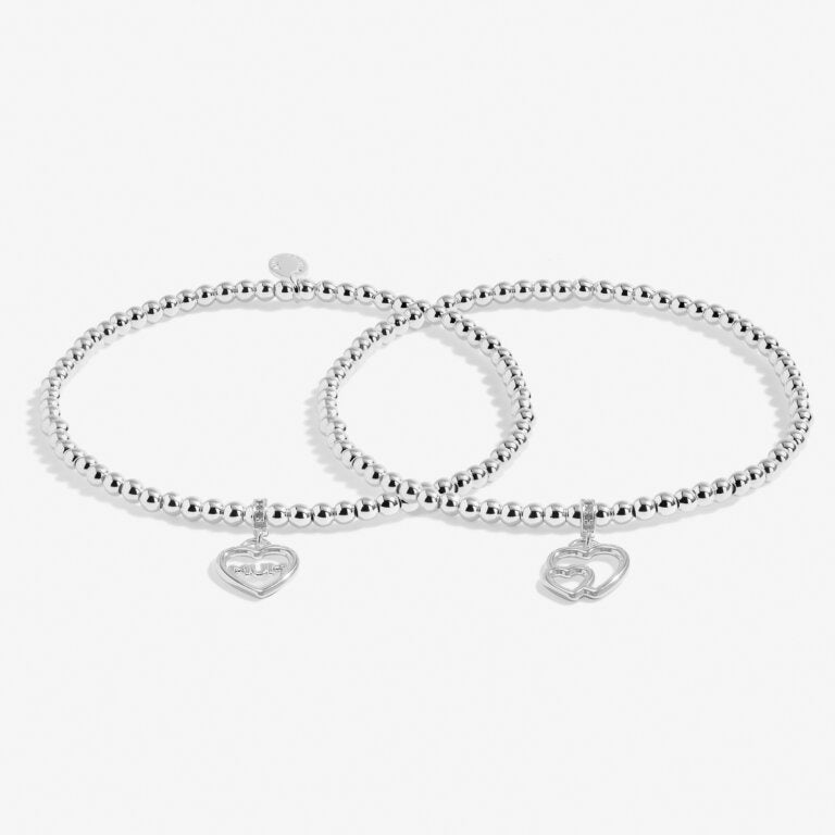 Joma Wonderful Mum Linked Infinity Bracelets In Silver Plating 8294