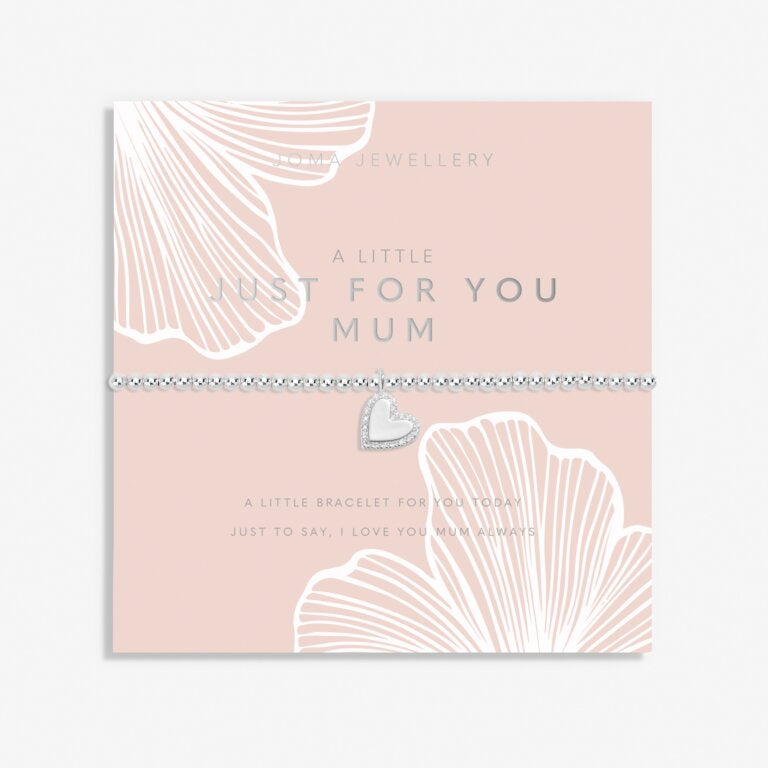 Joma Mother's Day A Little 'Just For You Mum' Bracelet In Silver Plating 8510
