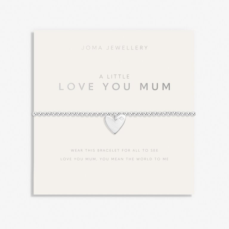 Joma Mother's Day A Little 'Love You Mum' Bracelet In Silver Plating 8512