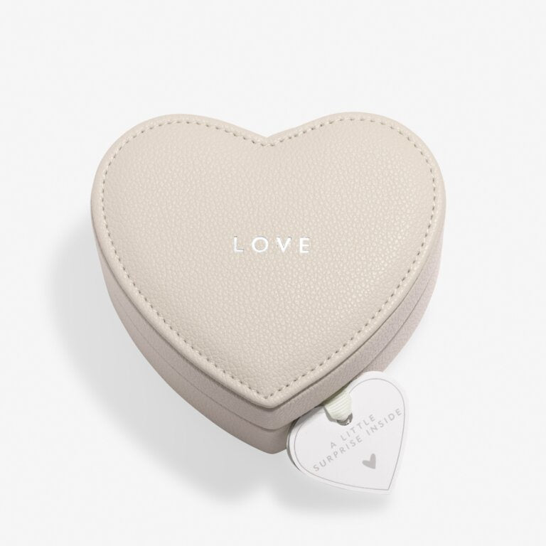 Joma Heart Jewellery Box with 'With Love' A Little Bracelet In Silver Plating 8740