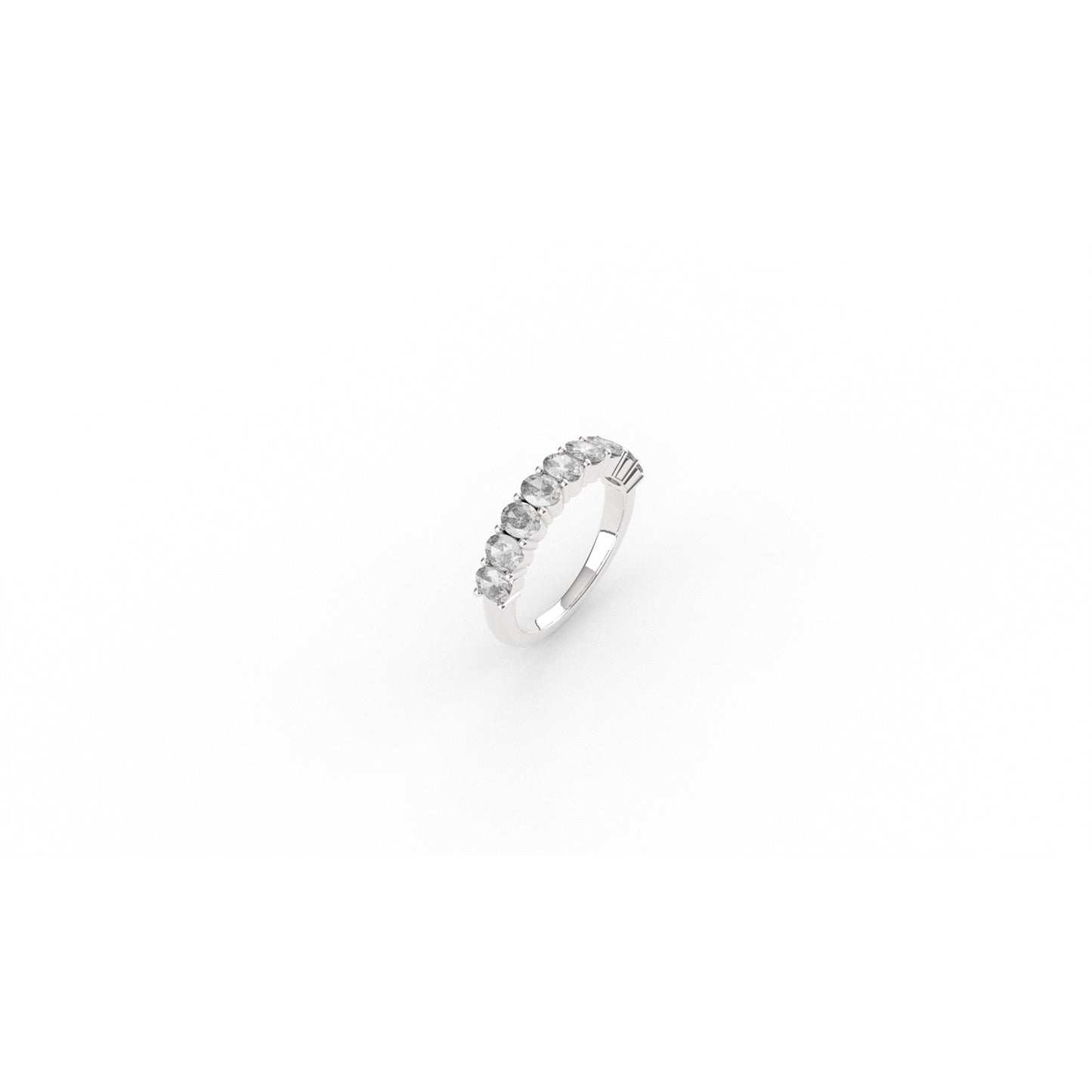 Ti Sento Silver Oval 9 Stone ring 12339ZI