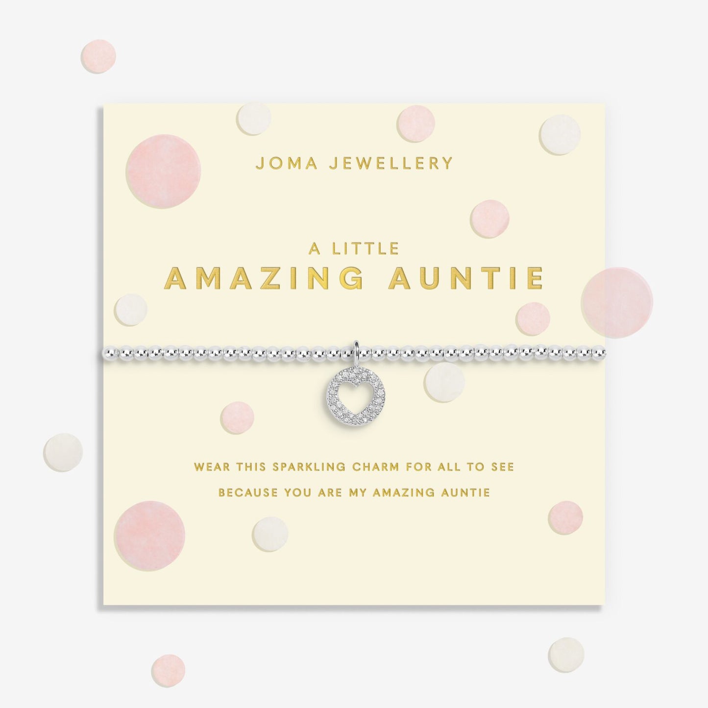 Joma Confetti A Little 'Amazing Auntie' Bracelet 9102