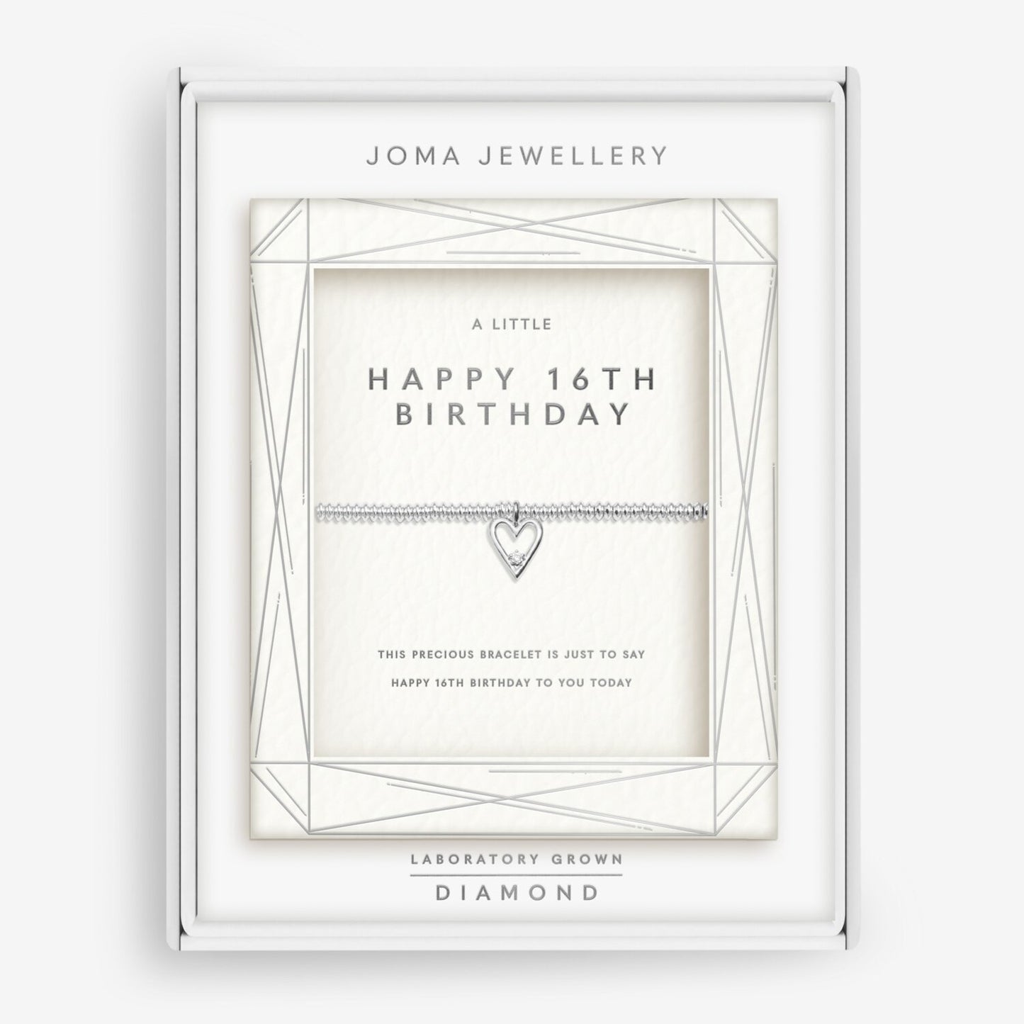 Joma Laboratory Grown Diamond A Little 'Happy 16th Birthday' Bracelet 9155