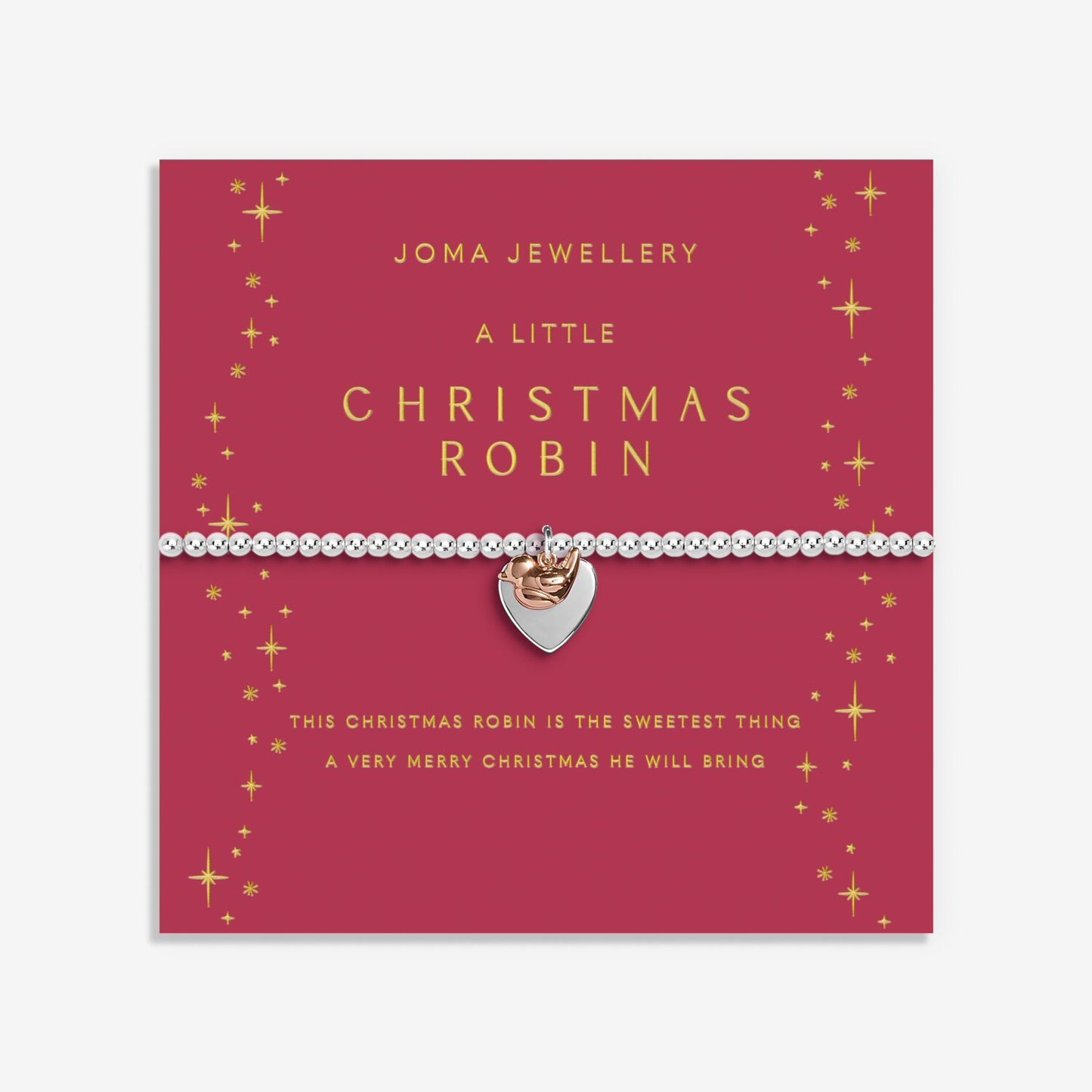 Joma Christmas A Little 'Christmas Robin' Bracelet 9177