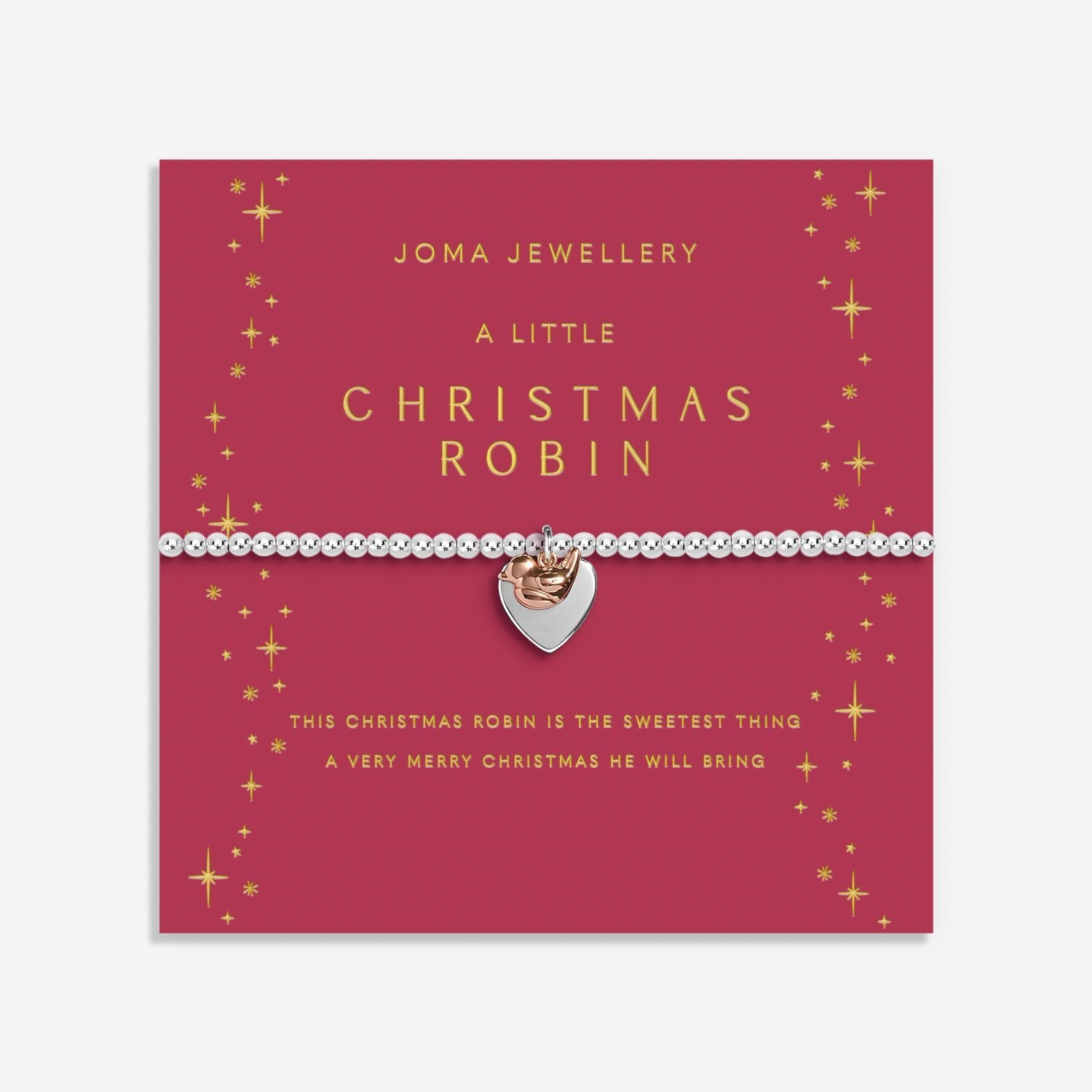 Joma Christmas A Little 'Christmas Robin' Bracelet 9177