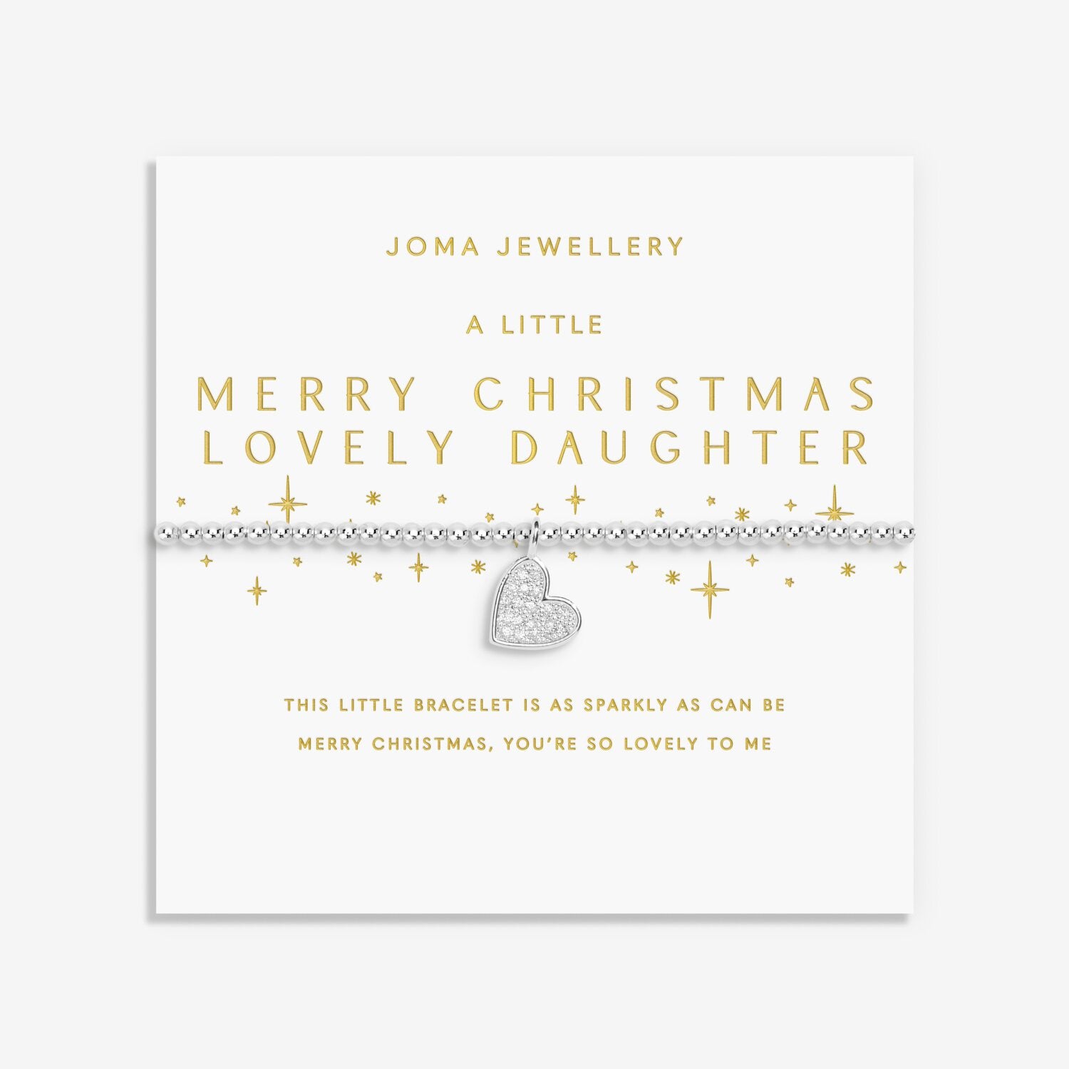 Joma Christmas A Little 'Merry Christmas Lovely Daughter' Bracelet 9183