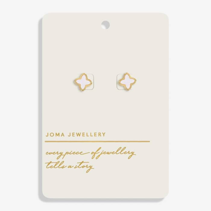 Joma Style Stories Mother Of Pearl Clover Earrings 9204