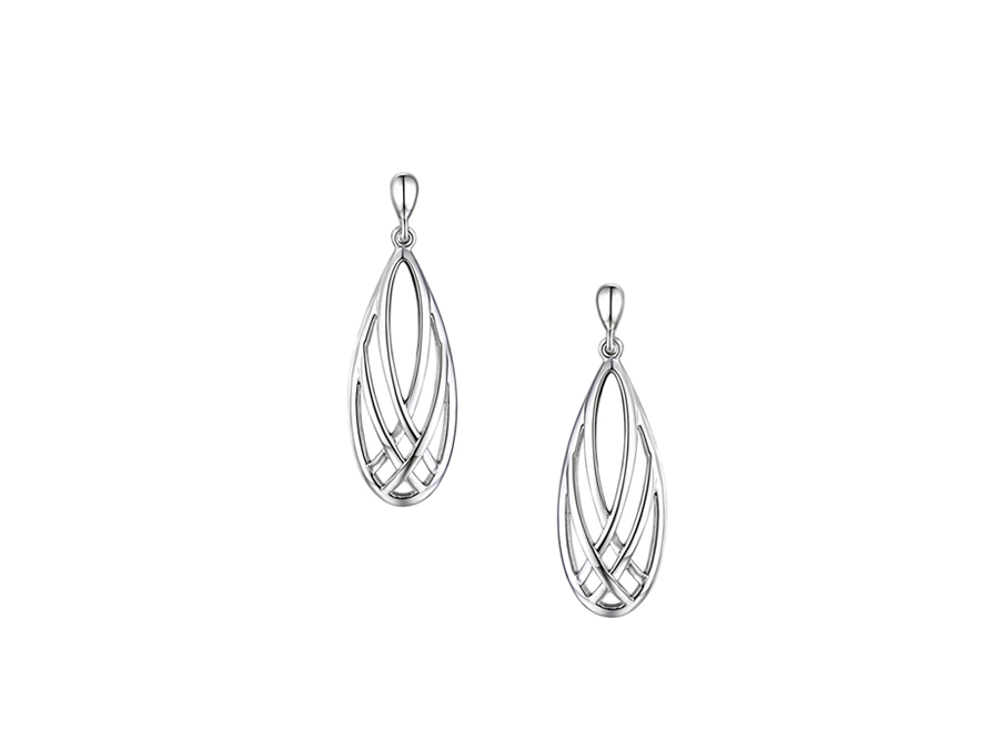 Amore Silver Wonder Teardrop Earrings 9349SIL