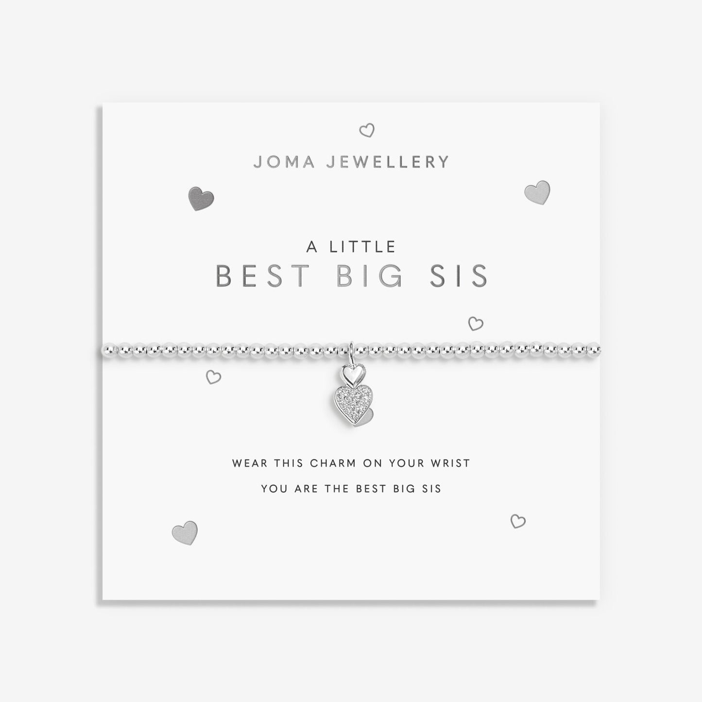 Joma A Little 'Best Big Sis' Bracelet in Silver Plating 9506