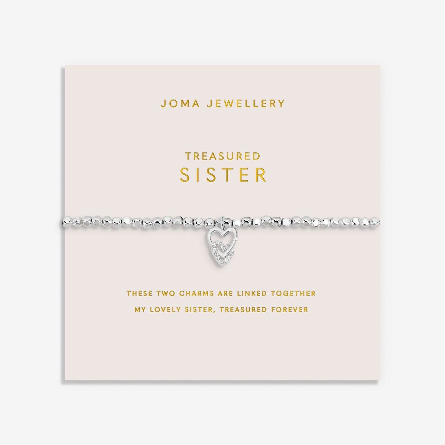 Joma Forever Yours 'Treasured Sister' Bracelet in Silver Plating 9702
