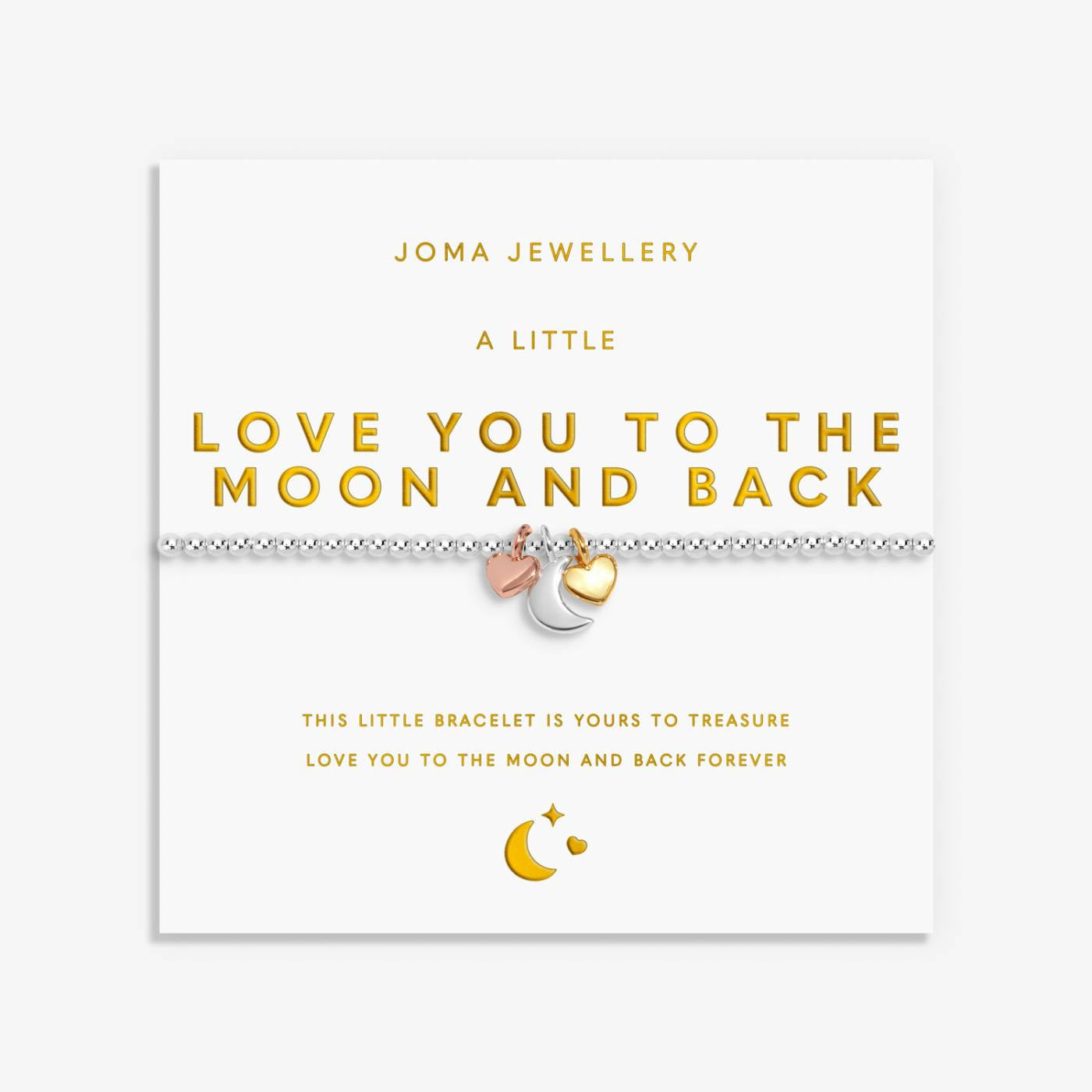 Joma A Little Charmed Moments 'Love You To The Moon And Back' Bracelet 9770