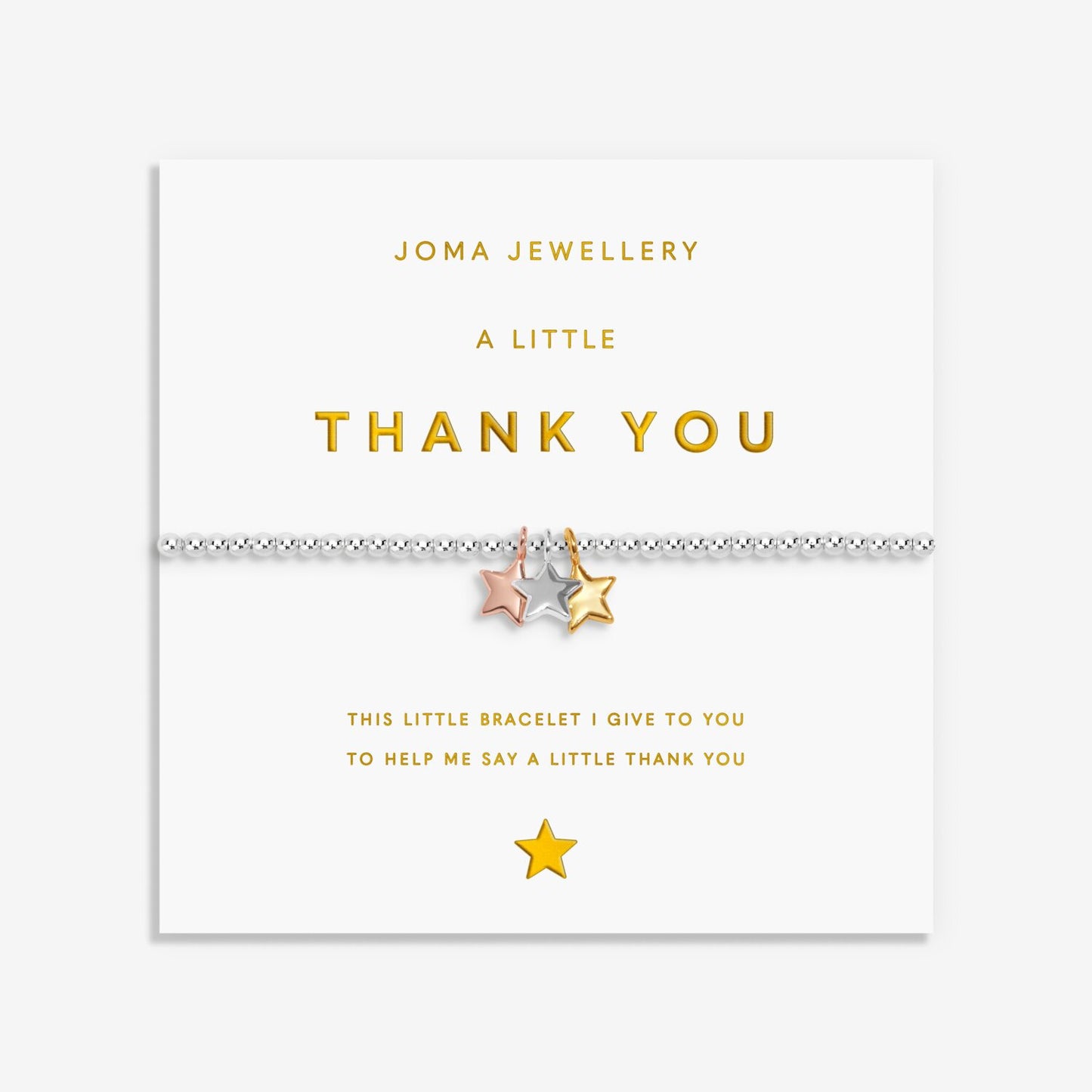 Joma A Little Charmed Moments 'Thank You' Bracelet 9779