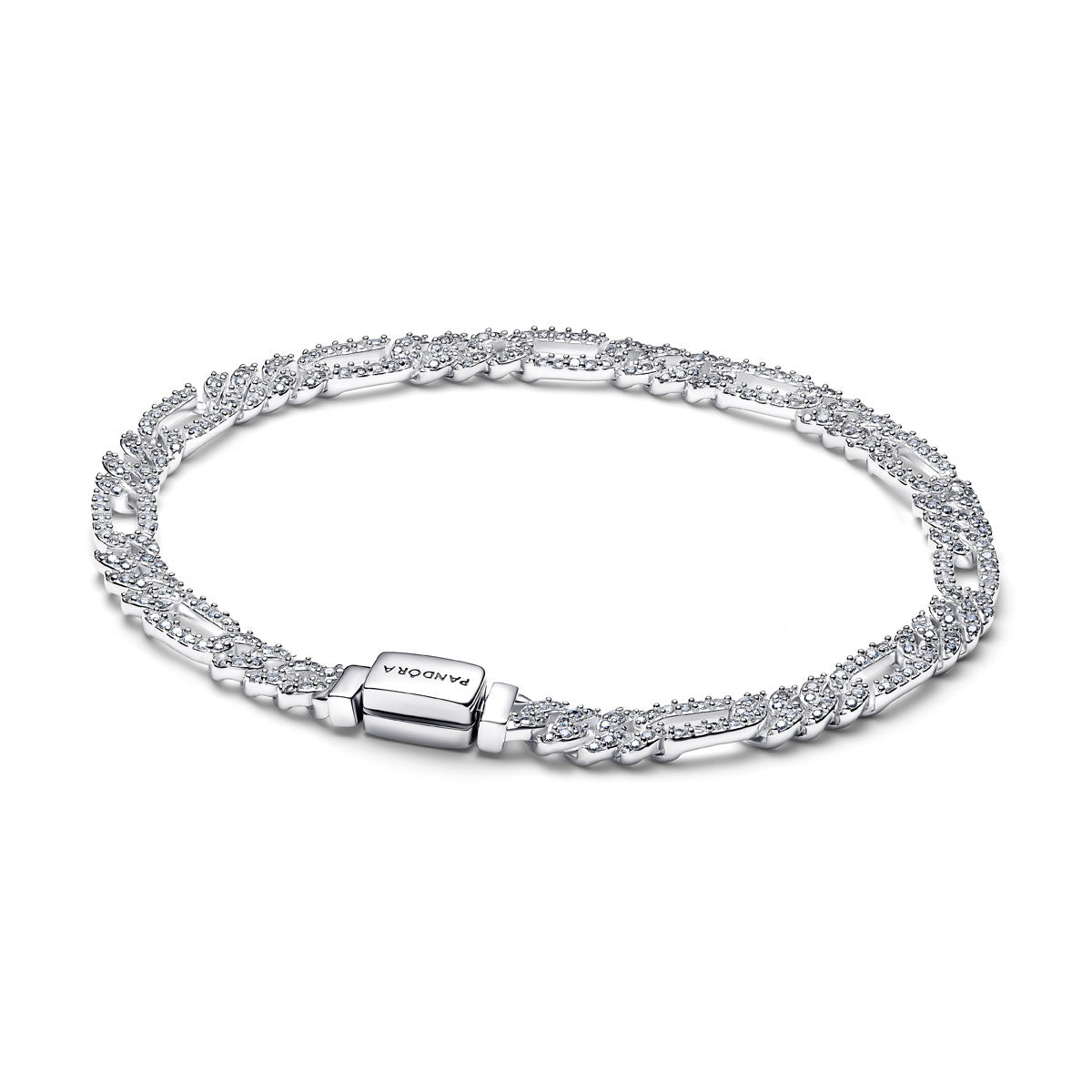 PANDORA Heart Cuban Chain Bracelet Sterling silver 594227C01