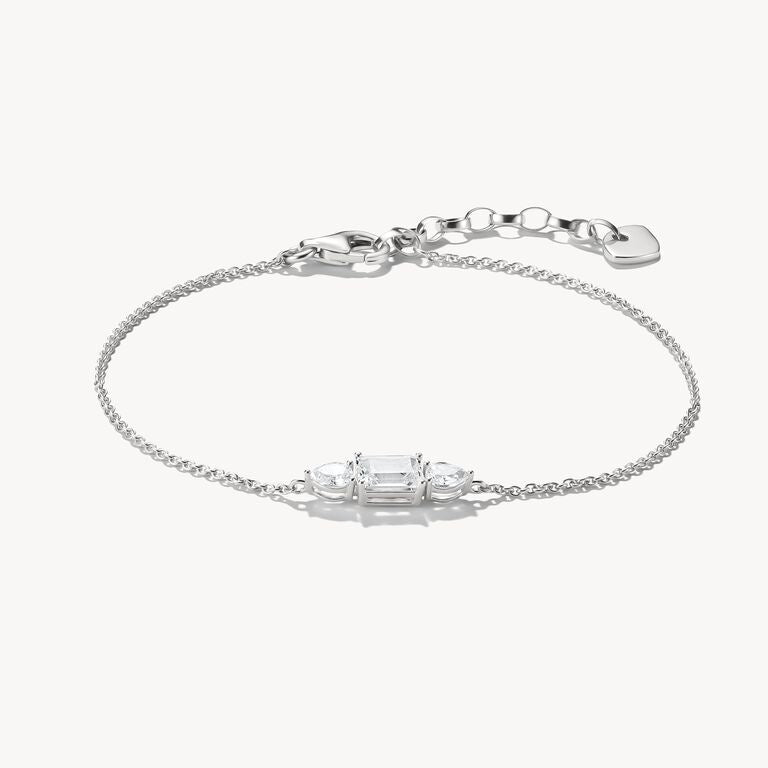 Thomas Sabo Silver Bracelet with Sparkling Zirconia Stones Bold Elegance A2221-051-14