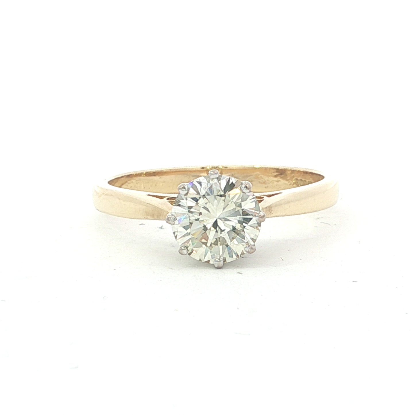 18ct Gold Diamond Solitiare Ring 1.18ct