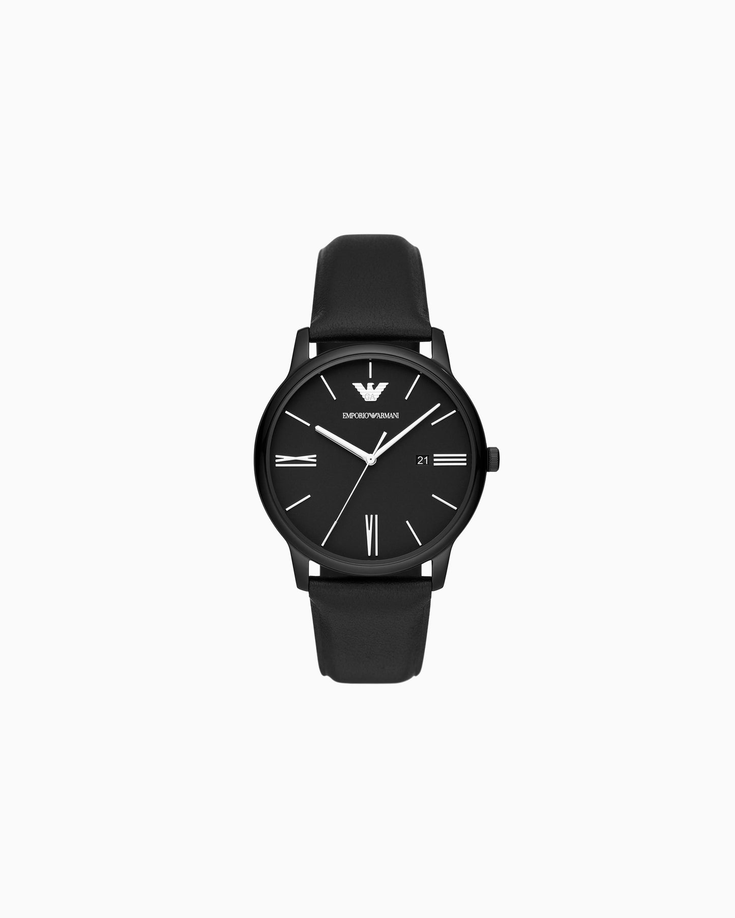 Armani Black Dial Black Strap Watch AR11573