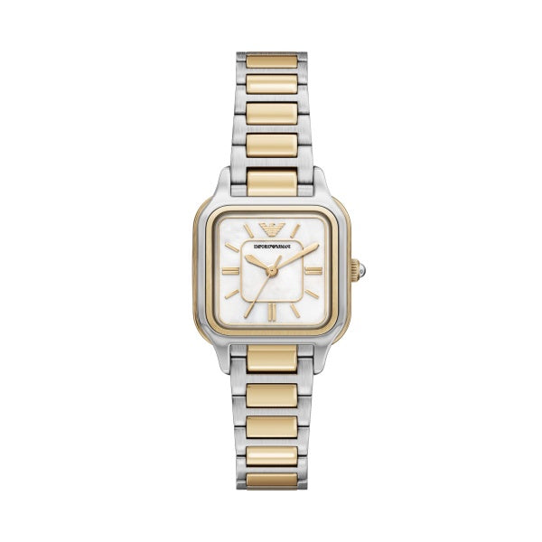 Emporio Armani Two Tone MOP Dial Watch AR11745