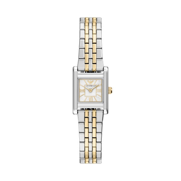 Emporio Armani Two Tone Square MOP Dial AR11763