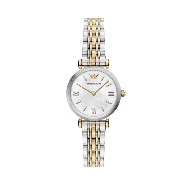 Emporio Armani Two Tone Gianni T-Bar Watch AR11769