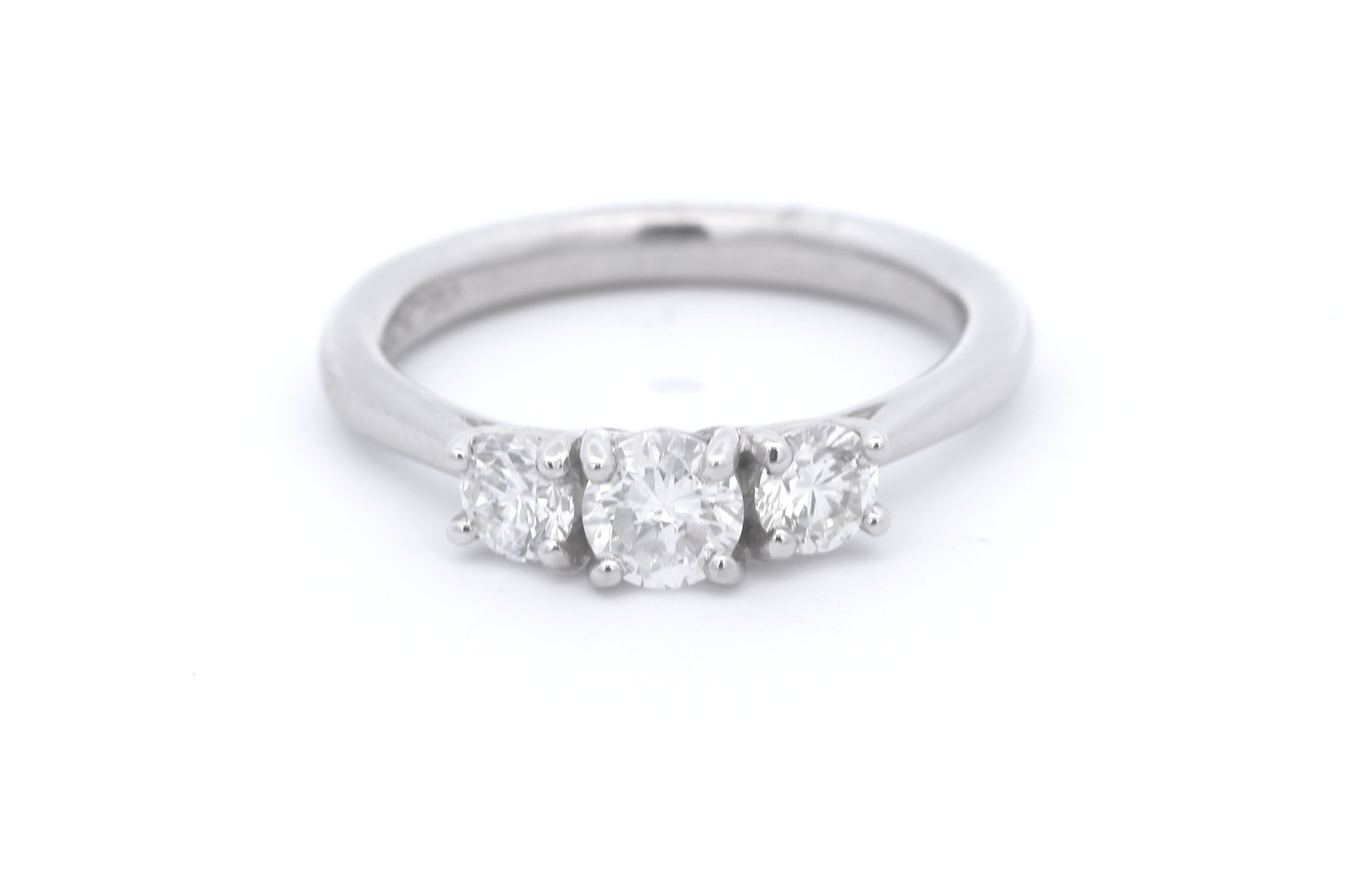 Platinum Trilogy Ring 0.88ct - ASM1571
