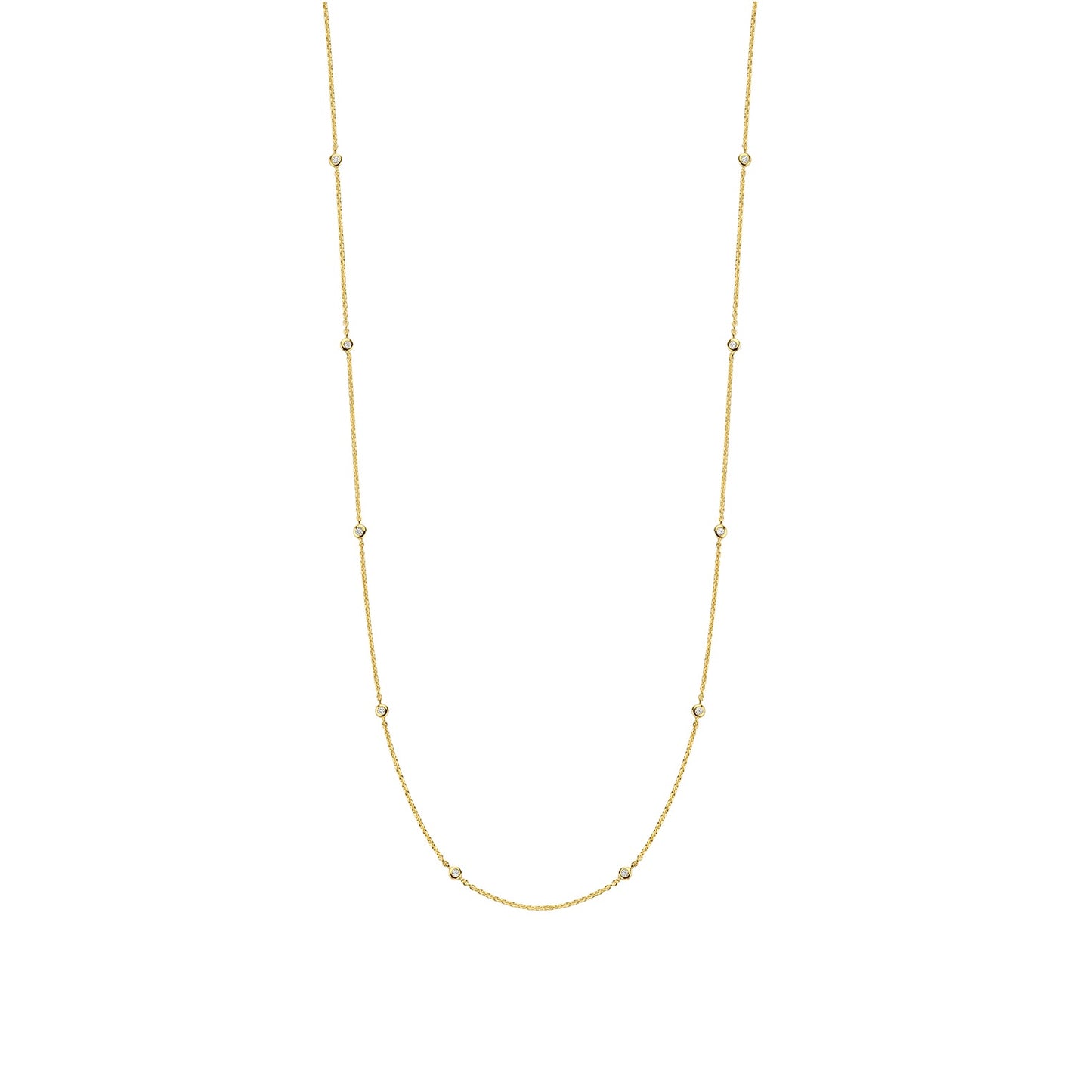 Ti Sento Gilded CZ Necklace 3978ZY/42