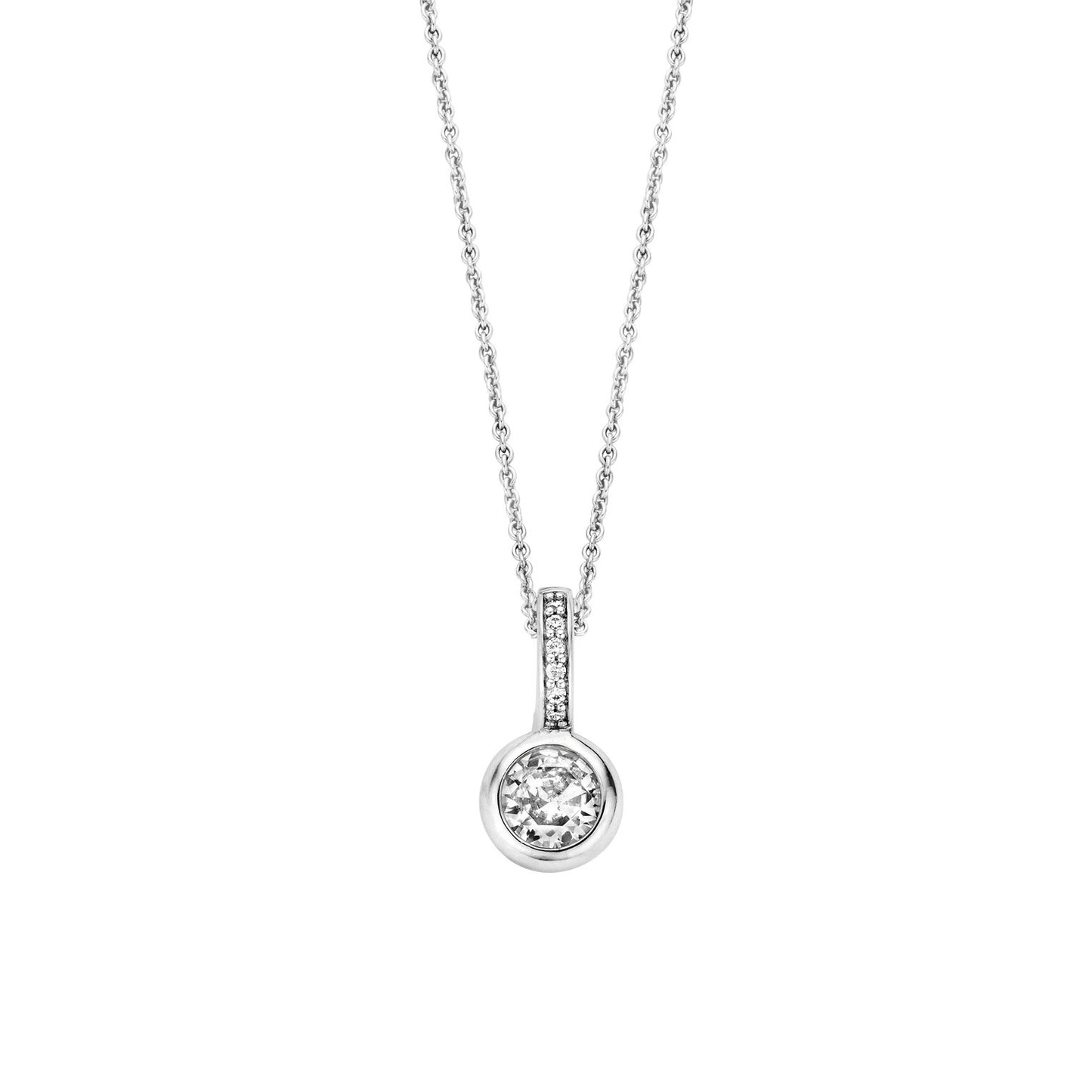 Ti Sento Silver CZ Pendant 6739ZI