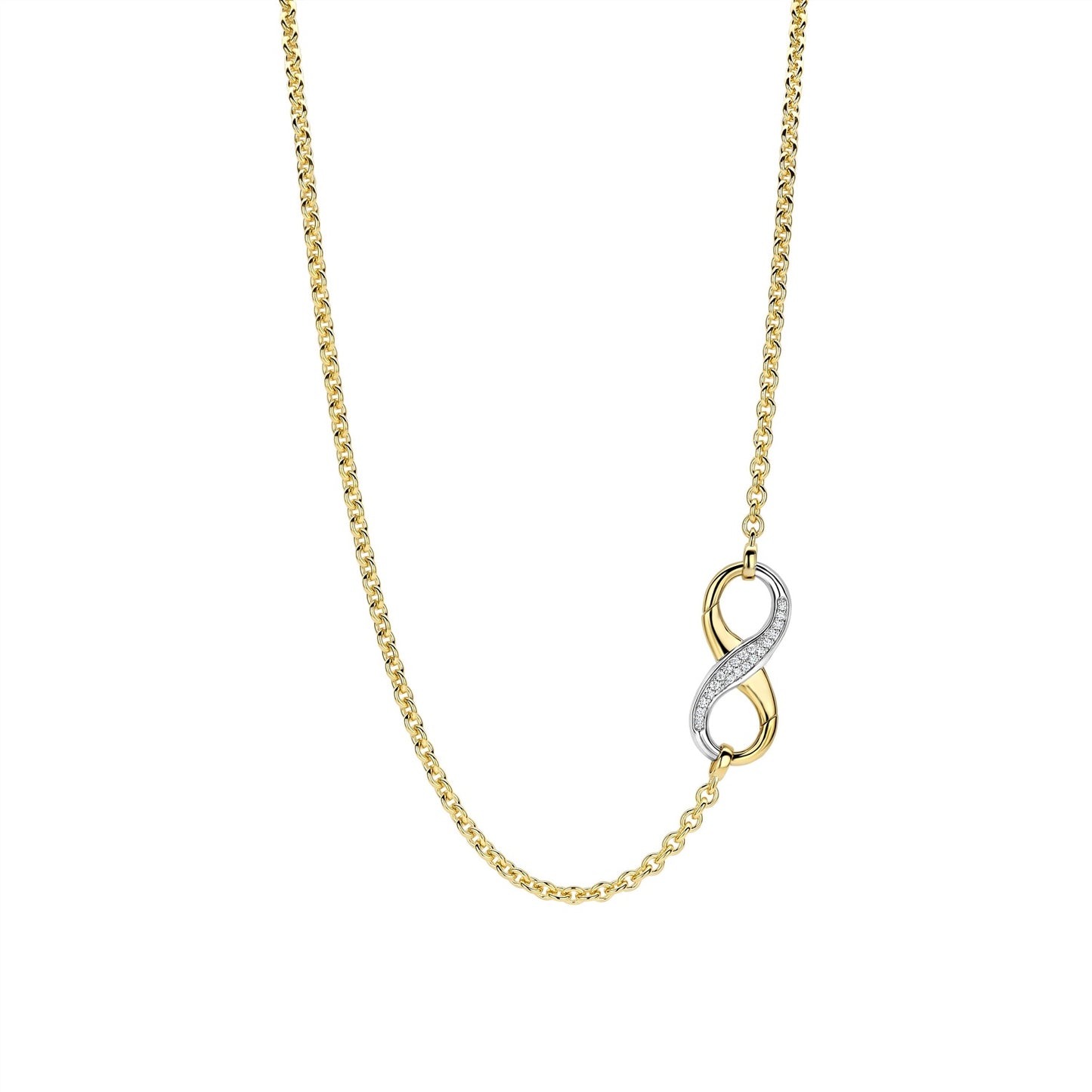 Ti Sento Chain Infinity CZ Necklace 34085ZY/43