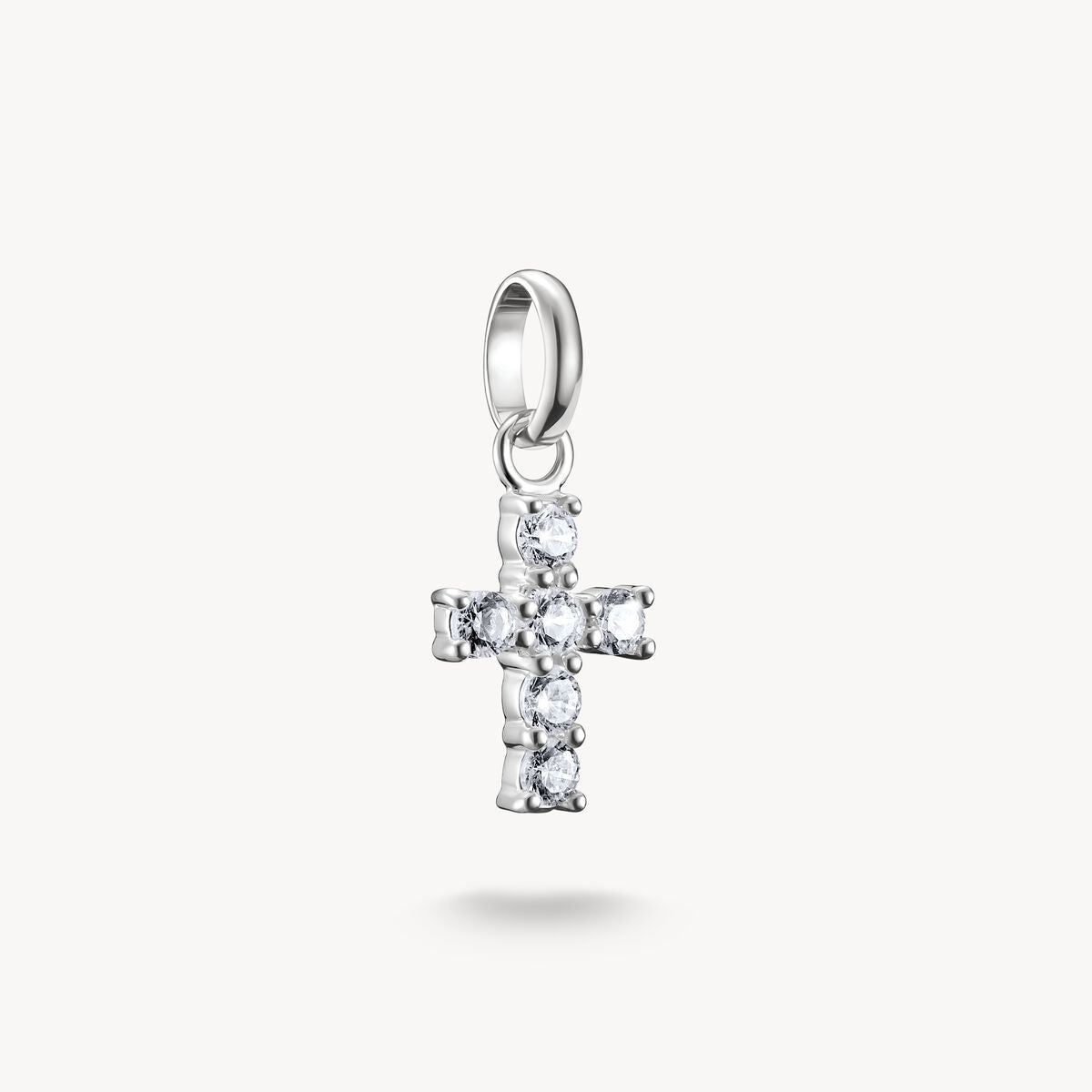 Thomas Sabo Charm Pendant Cross with white stones Connect Silver CC1206-051-14