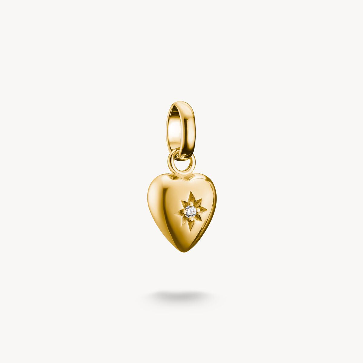 Thomas Sabo Charm Pendant Heart with star Connect Gold Plated CC1234-414-14