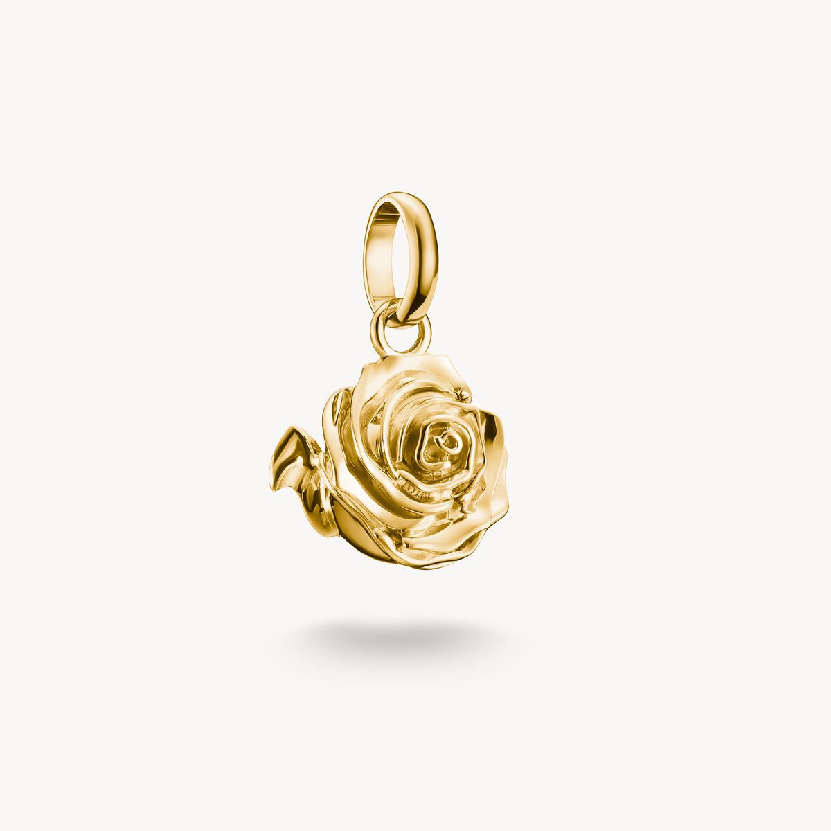 Thomas Sabo Charm Pendant rose blossom Connect Gold Plated CC1263-413-39