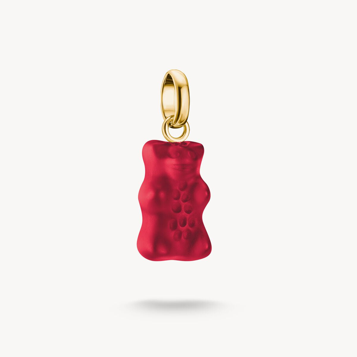 Thomas Sabo Charm Pendant GoldbEars in Red Connect Gold Plated CC1275-413-10