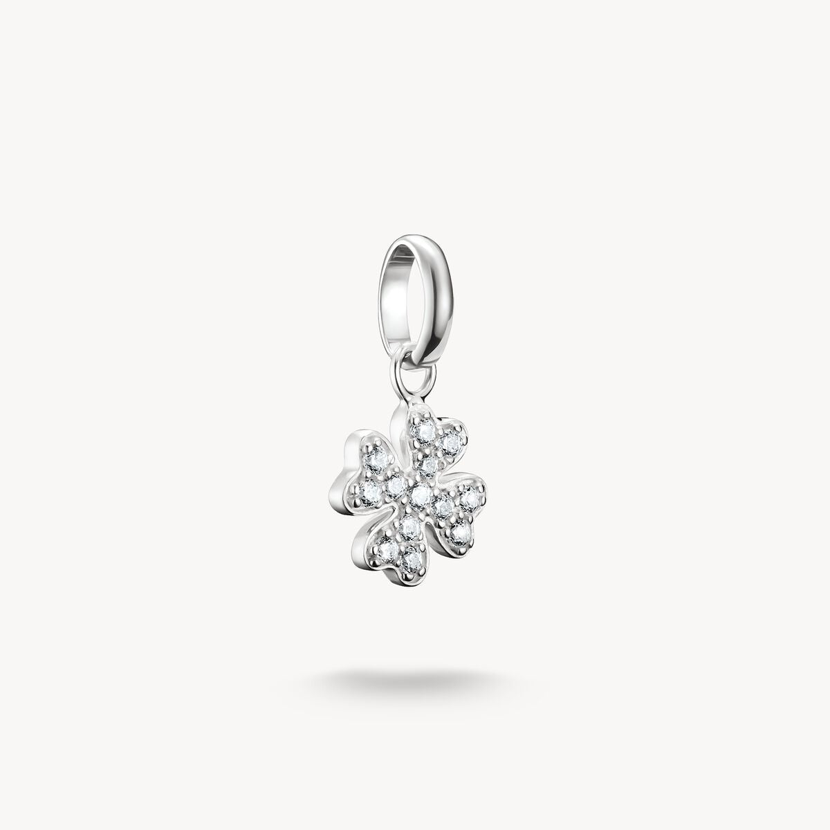 Thomas Sabo Charm Pendant lucky cLover with stones Connect Silver CC1281-051-14