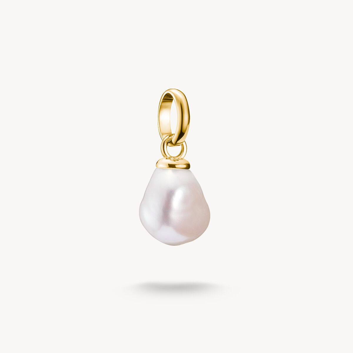 Thomas Sabo Charm Pendant Freshwater Pearl Connect Gold Plated CC1282-430-14