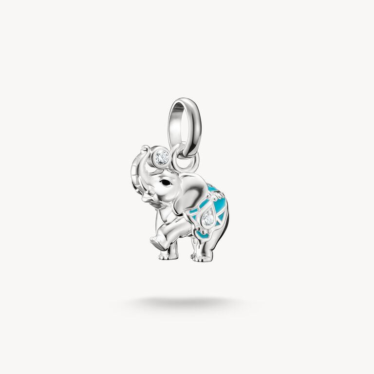 Thomas Sabo Silver Charm Pendant Elephant Connect CC1327-041-17