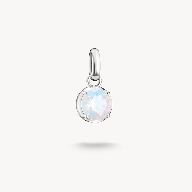 Thomas Sabo Silver Charm Pendant Birthstone June Connect CC1334-699-14